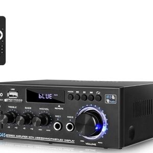 Daakro AK45 Stereo Audio Amplifier 300W Home 2 Channel Wireless Bluetooth 5.0